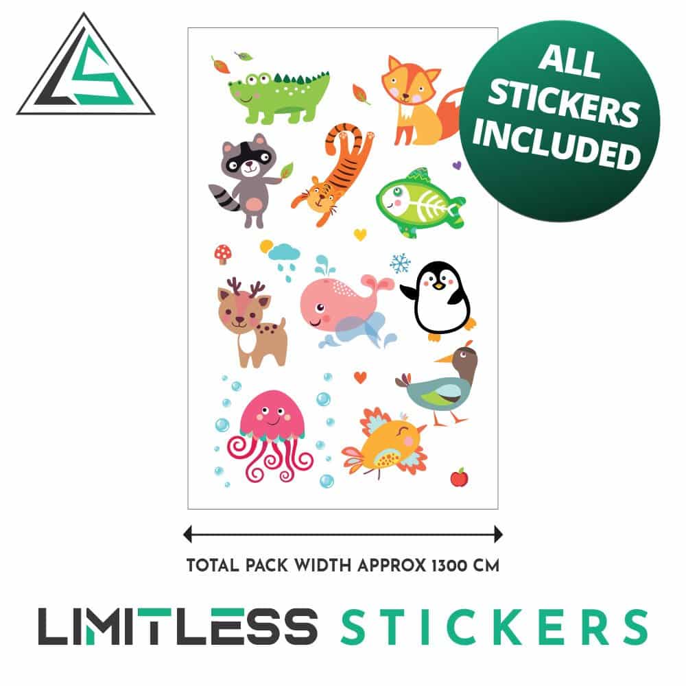 Childrens Cute Animal Stickers
